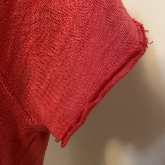 Free People We The Free Short Sleeved Red Crop Top, Medium - Picture 4 of 11